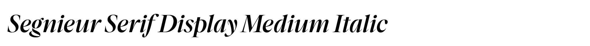 Segnieur Serif Display Medium Italic image